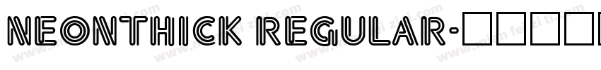 NeonThick Regular字体转换